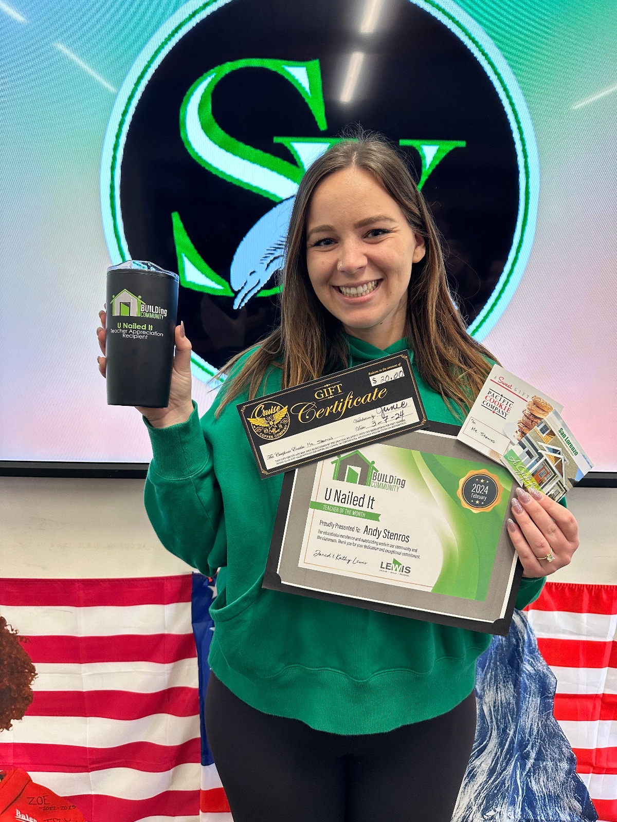 February UNI Winner Ms. Stenros