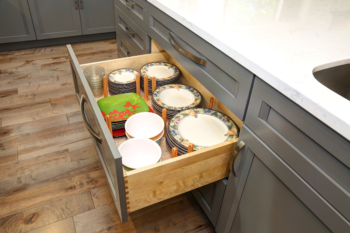 Peg drawer full of china a dining ware with plates