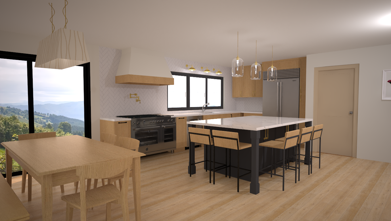 3D Kitchen Rendering Scotts Valley